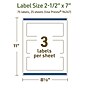 Avery Dissolvable Rectangle Multipurpose Labels, 2.5" x 7", Off-white, 75/Pack (94247)~#|#~B6ED49E8-6460-4AF6-B27E1BEF35FC813D_sc7