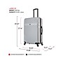 InUSA Resilience 28" Hardside Suitcase, 4-Wheeled Spinner, TSA Checkpoint Friendly, Silver (IURES00L-SIL)~#|#~B6EED684-BCFE-47F2-BEB4FB9631C71AB3_sc7