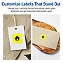 Avery Laser/Inkjet Square Multipurpose Labels, 0.75" x 0.75", Neon Yellow, 6400/Box (94102)~#|#~B6EF98B8-A1EB-46E4-867A3BF4B8AA3270_sc7