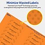 Avery Laser/Inkjet Multipurpose Rectangle Labels, 5/8" x 3", Bright Orange, 640/Pack (94214)~#|#~B6F12223-0EB9-4B23-AE0CBBBE19F66167_sc7