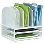 Safco Onyx 8-Piece Desk Organizer Set, Steel Mesh, White (SAF3255WH)~#|#~B6F28AD6-0178-4D34-94AA2D7A72A4AD24_sc7