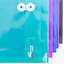 Bazic Poly Project Plastic Binder Pockets, 3-Hole Punched, Black, Purple, Blue, Pink, Teal, 5/Pack, 3 Packs/Bundle (BAZ2157-3)~#|#~B6FB6632-A0E6-4D4F-968831C672B2CD24_sc7
