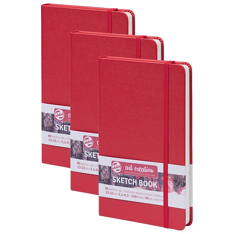 Talens Art Creation 5.1" x 8.3" Sketch Book, 80 Sheets/Book, 3/Bundle (TLN9314202M-3) image 1