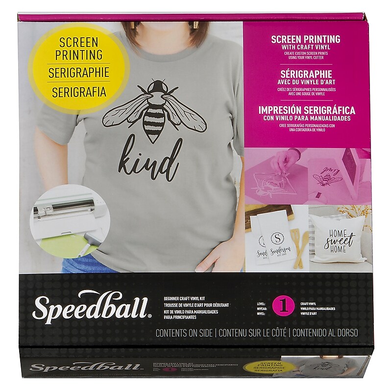 Speedball Screen Printing Beginner Craft Vinyl Kit (SBA045085) image 1