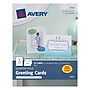 Avery Quarter-Fold Greeting Cards with Envelopes, 4.25" x 5.5", Matte White, Inkjet, 20/Pack (03266)~#|#~B707AD59-0E79-40E1-A059E0F4033ED13D_sc7
