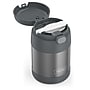 Thermos FUNtainer Food Jar Kids Stainless Steel Insulated Food Jar, Charcoal, 10 oz. (EAF3100CH6)~#|#~B70DCD8F-804C-49BF-98100639AB424E62_sc7