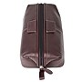 DOPP Country Saddle 12" Leather Toiletry Bag, Water Resistant, Brown (08926.BR)~#|#~B7103EB5-2701-4D0D-9FABF109C10BE1D9_sc7