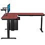 VersaDesk PowerLift 72"W Electric L-Shaped Adjustable Standing Desk, Cherry/Black (PLLSD6072-BC-APP)~#|#~B7114F86-70F1-4B01-81681CBEF8FECE73_sc7