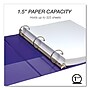 Samsill Earth's Choice 1 1/2" 3-Ring View Binders, Purple, 2/Pack (SAMMP286508)~#|#~B7137935-32F8-4C1B-830B06B3F6532FE1_sc7