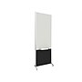 Versare ShieldWrite Level 3 Double Sided Magnetic Painted Steel Mobile Whiteboard, 2' x 6', Black (1100017)~#|#~B7176B15-D686-4F31-B6D65F23F6E4BCAA_sc7