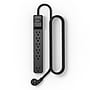 Staples TECH 6-Outlet Surge Protector, 6', 1800 Joules, Black (ST62779)~#|#~B71956FF-E799-48DF-A9C383AA1D4381F6_sc7