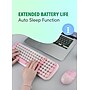 SaharaCase Wireless Ergonomic Keyboard and Laser Mouse Combo, Pink (KB15)~#|#~B7199616-FE1A-44CC-A6C467E6482CE529_sc7