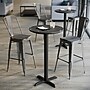 Flash Furniture TopGuard 24" Round Wood Dining Table with X-Base, Black Faux Marble/Black Base (STRD24BMAT2222B)~#|#~B71DAA32-7889-4F79-B202D426BD667B17_sc7