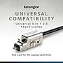 Kensington Universal 3-in-1 2.0 Standard Keyed Laptop Lock, 6ft. (K63389WW)~#|#~B71FC464-9949-42C4-B3038D10C101CF47_sc7