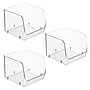 iDESIGN Small Stackable Plastic Storage Bin, Clear, 3/Pack (28036M3)~#|#~B71FEBE3-BC30-4E02-895CA81D32A22AC0_sc7