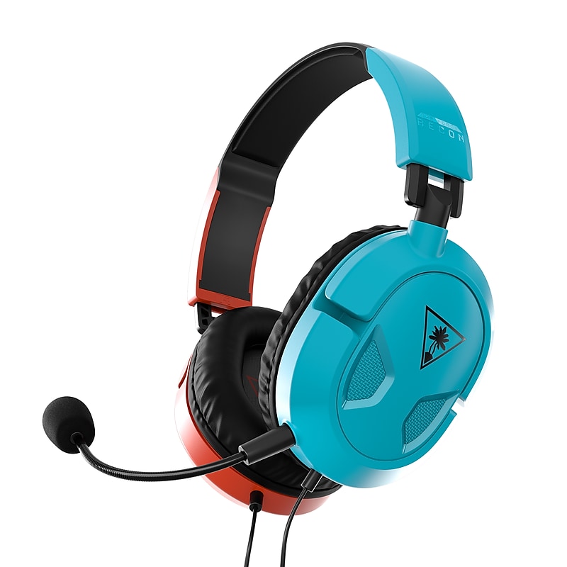 Turtle Beach Recon 50 Gaming Headset for Nintendo Switch, Red/Blue (TBS-8150-05) image 1