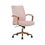 Thomasville Furniture Jolie Ergonomic Fabric Swivel Desk Chair, Blush (60068-BLSH)~#|#~B7249FD5-D890-4B19-8D7AD68599D27B21_sc7