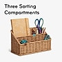 U Brands Woven 3-Compartment Paper Rope/Metal Desk Organizer, Brown (6086U01-04)~#|#~B7308602-01C8-4B7A-A4DDED1B3F768897_sc7