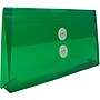 JAM Paper Premium Plastic Filing Envelope with Button & String Closure, Green, 3/Pack (921B1GRX3)~#|#~B73346BA-D7A2-4973-A1DF4BB2BAD2F163_sc7