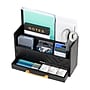 Mind Reader 5-Compartment Wood Desk Organizer, Black (VERTORG-BLK)~#|#~B7345FF8-4C61-4921-A2DF1D4DFA893F5A_sc7
