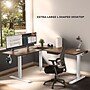 Mount-It! XL 75"W Electric Corner Adjustable Standing Desk, Brown/White (MI-15028)~#|#~B736C00E-DB92-4C4D-97BB681967B5DDB5_sc7