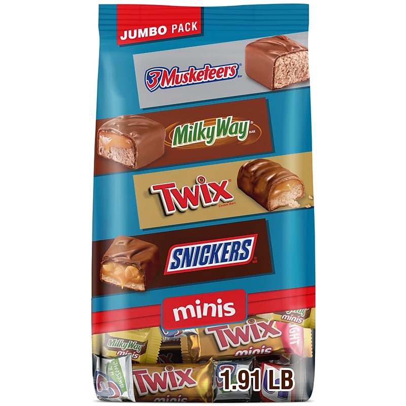 Mars Minis Milk Chocolate Candy Bars Jumbo Variety Pack, 30.63 oz. (460690) image 1