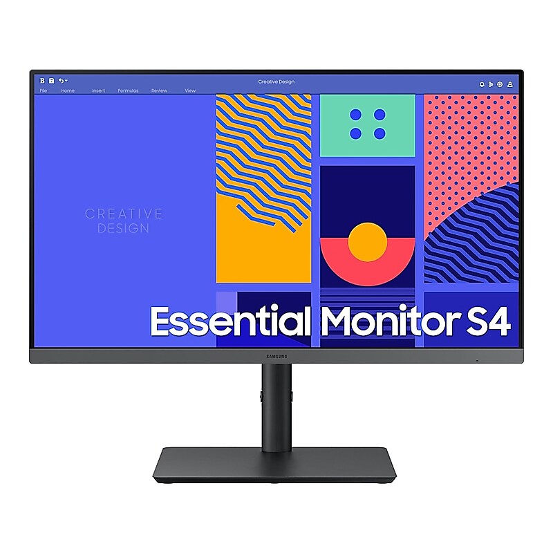 Samsung S4 24" 100 Hz LCD Business Monitor, Black (S24C432GAN) image 1
