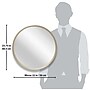 Infinity Instruments Deep Frame Metal Wall Mirror, 24" (20216GD)~#|#~B73F2191-D374-4593-A723E0E3374DF945_sc7