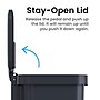 iTouchless SoftStep Plastic Step Trash Can, 13.2 Gallon, Black (PL13BBP)~#|#~B74266E5-023A-4A0D-88BFD675C05DE097_sc7