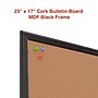 Staples Cork Bulletin Board, Black Frame, 23" x 17" (ST62835)~#|#~B742B861-4005-4D39-BFC8AA2A17957749_sc7
