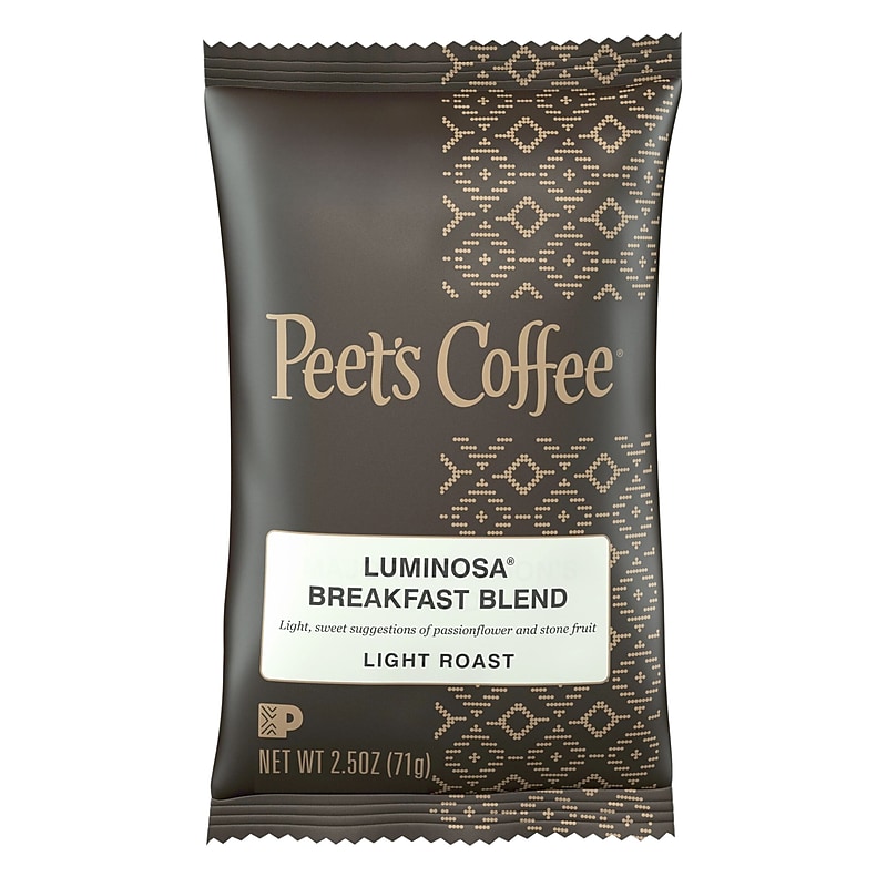 Peet's Coffee Luminosa Breakfast Blend Ground Coffee, Light Roast, 2.5 oz (PCE01337) image 1