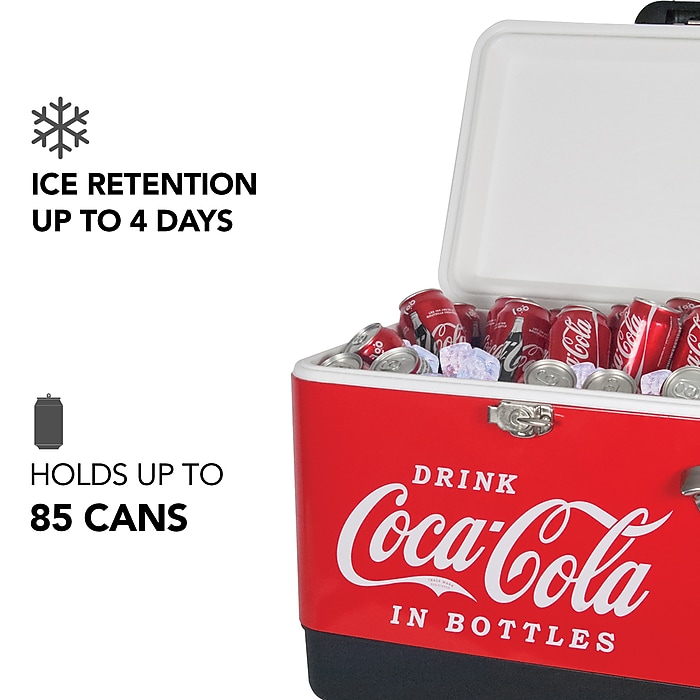 Coca-Cola Metal Ice Chest, 54 Quart, Red (CCIC-54R) | Staples