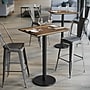 Flash Furniture TopGuard Rectangle Wood Dining Table with Round Base, 30" x 24", Natural/Black Base (ST2430NATTR18B)~#|#~B74904E7-4BF0-41D5-BD4894FF17D5D42D_sc7