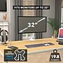 Mount-It! Adjustable Single Monitor Desk Mount, 17" to 32", 19.8 lbs., White (MI-1706WHT)~#|#~B74B7464-A918-4099-8E6AEB1D9198F9C4_sc7