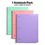 Pep Rally 1-Subject Notebook, 8" x 10.5", Wide Ruled, 70 Sheets, Color chosen at random (58553M)~#|#~B74DE4C6-8E48-4B61-BD3FD4A9218752E8_sc7