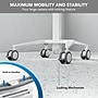 Mount-It! MedHub Mobile Medical Cart Workstation with Drawers, Laptop Arm, and Locking Caster Wheels, White/Grey (MI-16027)~#|#~B74F3F9F-3E6B-4563-A84A38FB06E7C250_sc7