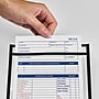 Staples Heavy Weight Stitched Job Ticket Holder, 6" x 9", Clear, 25/Pack (28510)~#|#~B75E5567-CC3D-48DC-9248870E0E29F44E_sc7