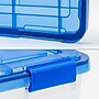 Iris 16 Quart Element Resistant Ultimate Clear Plastic Locking Storage Bin, Clear, 6/Pack (500134)~#|#~B760827B-1E67-4642-A33E695894D93643_sc7