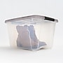 Iris 19 Quart Stack and Pull Plastic Latching Storage Bin, Clear (500206)~#|#~B760CE8E-CEF7-4776-9826863D6770A1EF_sc7