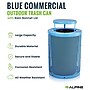 Alpine Industries 4460 Steel Mesh Recycling Bin, 36 Gallon, Blue (ALP4460-01-D)~#|#~B761575F-EA4A-4112-810D025C60B52381_sc7