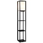Simple Designs Etagere Organizer 62.5" Floor Lamp with Rectangular Shade, Black (LF1037-BLK-CCLB)~#|#~B7677166-1DE7-4DD7-984C03416E151EAF_sc7