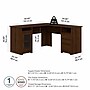 Bush Furniture Cabot 60"W L Shaped Computer Desk, Modern Walnut (WC31030-03K)~#|#~B76787DD-8EB0-4497-B179DC8E86AA01B1_sc7