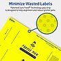 Avery Rectangle Laser/Inkjet Multipurpose Labels, 2.25" x 7.75", Neon Yellow (320/Box)~#|#~B76820FF-4D52-4B81-A0B83F5068FDBE0B_sc7