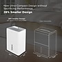 TCL 32-Pint Smart Portable Dehumidifier, WiFi Enabled, Covers up to 3000 sq. ft., White (H32D44W)~#|#~B76DF3AC-B16A-47BC-8020A12B2950E10C_sc7