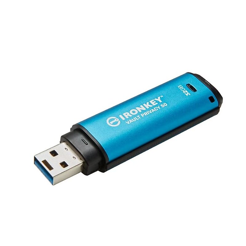 Kingston IronKey Vault Privacy 50 Series USB Flash Drive 32 GB TAA Compliant (IKVP50/32GB) image 1