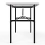 Staples 4' x 24" Heavy Duty Plastic Folding Table, White Granite (79203/54406)~#|#~B773A4F1-709C-4BF3-8FD442B1BC7467B0_sc7