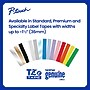 Brother P-touch Laminated Label Tape, 1/2" x 16.4', White on Satin Gold (TZeMQ835)~#|#~B775FCC0-AE6E-4448-BD37E79EB7C1B958_sc7