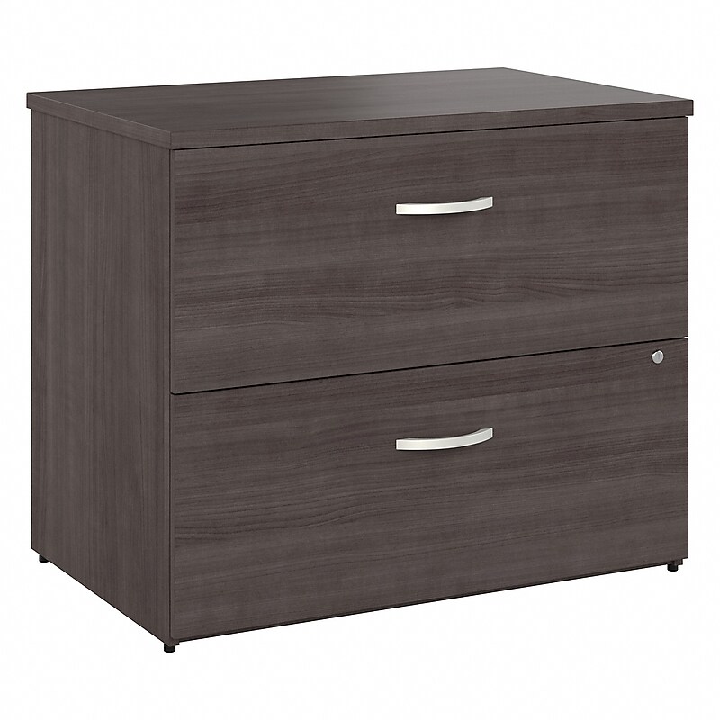 Bush Business Furniture Studio A 2-Drawer Lateral File Cabinet, Locking, Letter/Legal, Storm Gray, 36" (SDF136SGSU-Z) image 1