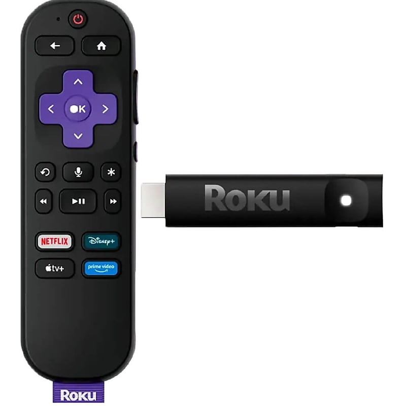 Roku Streaming Stick Plus 3830R Streaming Media Player, Black image 1