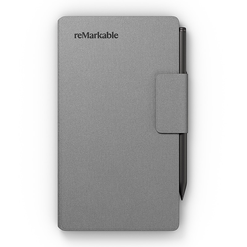 reMarkable Polymer Weave Book Folio for 7.3" Paper Pro Move Paper Tablet, Gray (RM11A-1000NW) image 1
